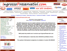 Tablet Screenshot of ingrossopreservativi.com